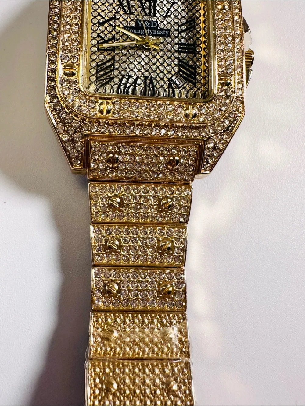 NEW Young Dynasty Street Hip Hop Bling Mens/Unisex Watch Sz 8